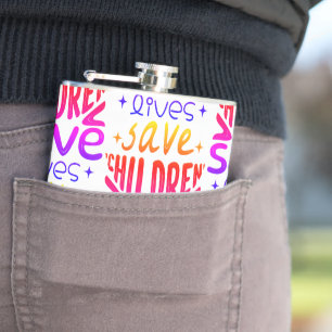 Save Children, Save Lives Hip Flask
