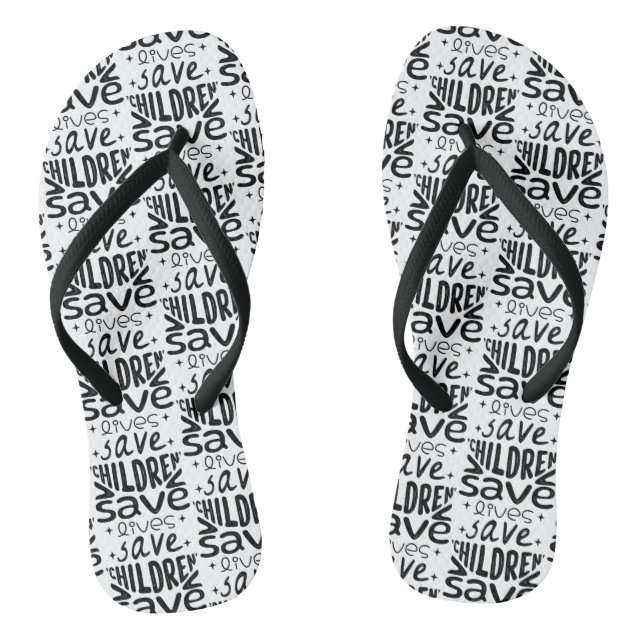 Save Children, Save Lives Jandals (Footbed)