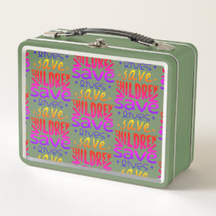 Save Children, Save Lives Metal Lunch Box
