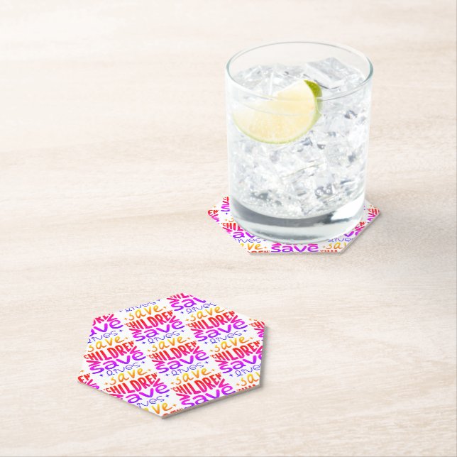 Save Children, Save Lives Paper Coaster (Insitu)
