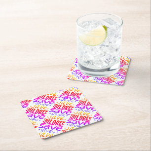 Save Children, Save Lives Paper Coaster