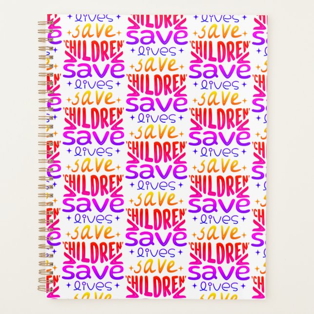 Save Children, Save Lives Planner (Front)