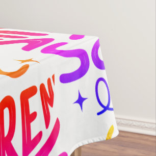 Save Children, Save Lives Tablecloth