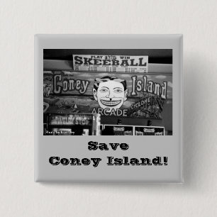 Save Coney Island! Square Button