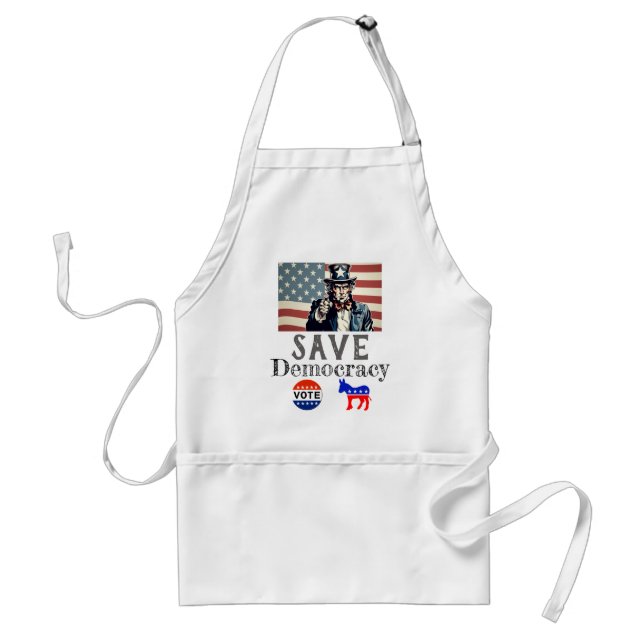 Save Democracy Apron (Front)