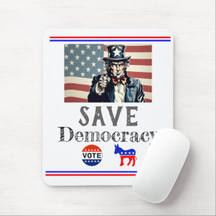 Save Democracy Mouse Pad