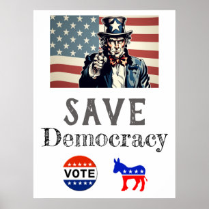 Save Democracy Poster