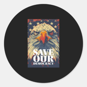 Save Democracy Sticker