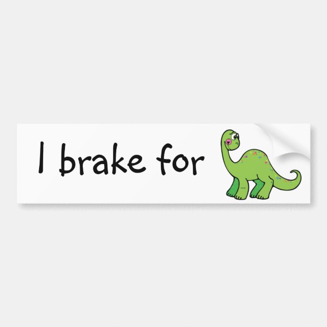 save dinosaurs bumper sticker (Front)