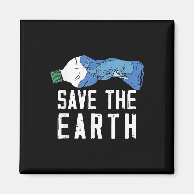 Save Earth Animal Welfare Environmental Protection Magnet (Front)