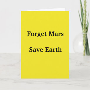 Save Earth Card