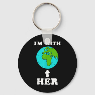 Save Earth Climate Change Recycling Environmental Key Ring