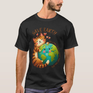 Save Earth It's The Only Planet That Has Cats Eart T-Shirt