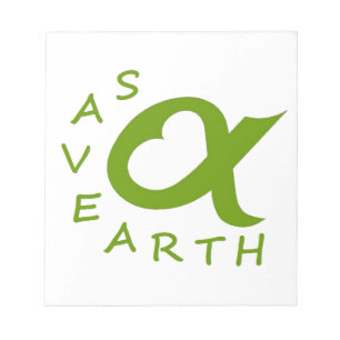 save earth planète notepad