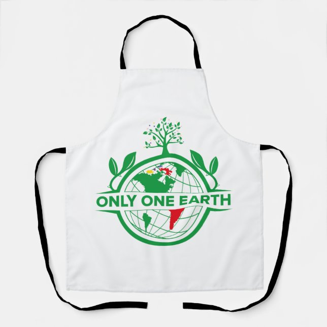 Save earth Save life Apron (Front)