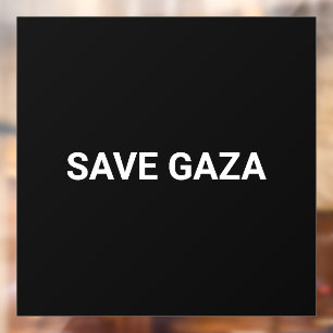 Save Gaza black white custom text minimalist