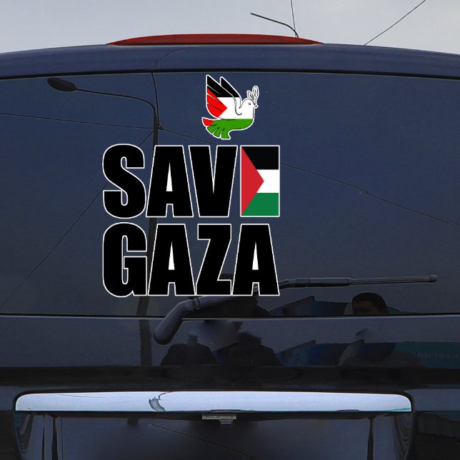 SAVE GAZA Car Sticker (Creator Uploaded)