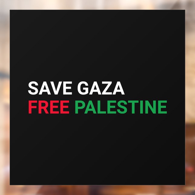 Save Gaza Free Palestine black white red green (Sheet 2)
