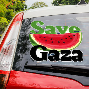 Save Gaza Watermelon Car