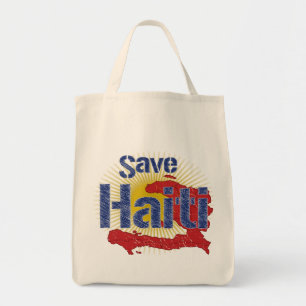 Save Haiti (Blue) - Proceeds go to RED CROSS Tote Bag