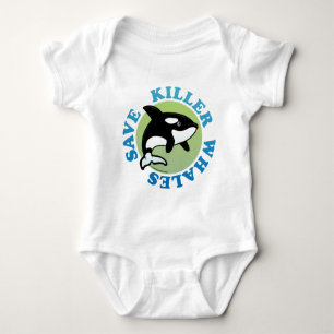 Save Killer Whales Baby Bodysuit