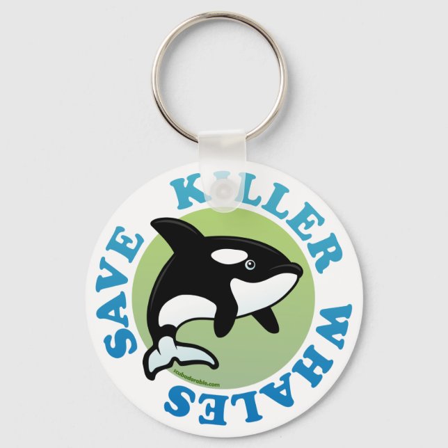Save Killer Whales Key Ring (Front)