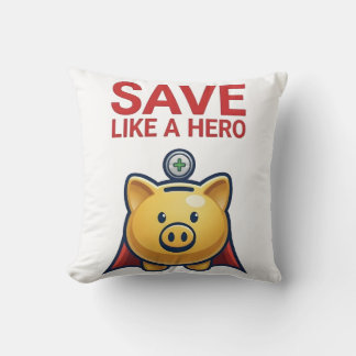 Save Like A Hero – Super Piggy Bank Cushion