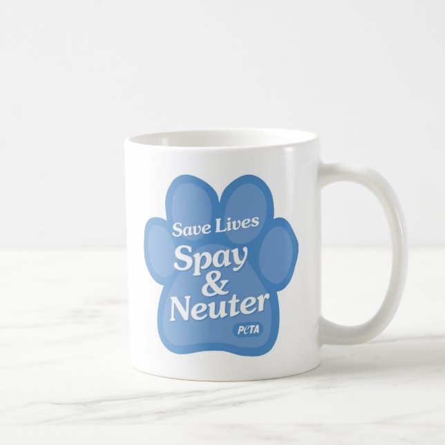 Save Lives, Spay & Neuter Mug (Right)
