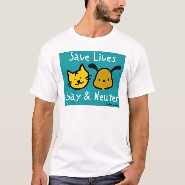 Save Lives - Spay & Neuter T-Shirt (Front)