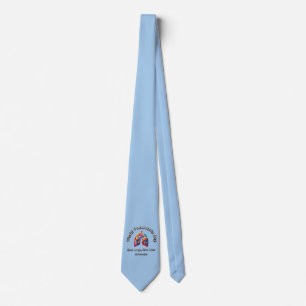 Save Lungs, Save Lives. World Pneumonia Day. Tie