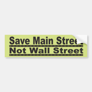 Save Main Street Bumper Sticker