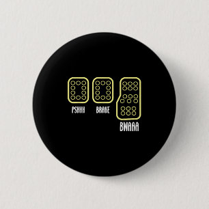 Save Manual Pedal Shift Diagram Car Racing Funny Q 6 Cm Round Badge