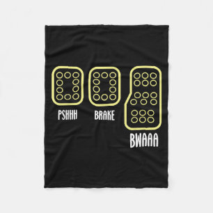 Save Manual Pedal Shift Diagram Car Racing Funny Q Fleece Blanket