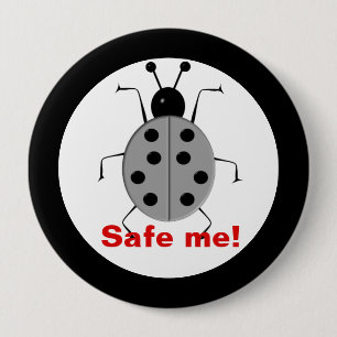 Save me! Cute colourful ladybugs,personalised 10 Cm Round Badge