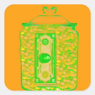 Save Money Fill Sticker Template