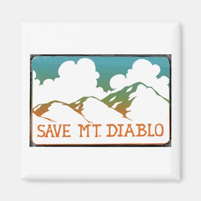 Save Mount Diablo Magnet (Front)