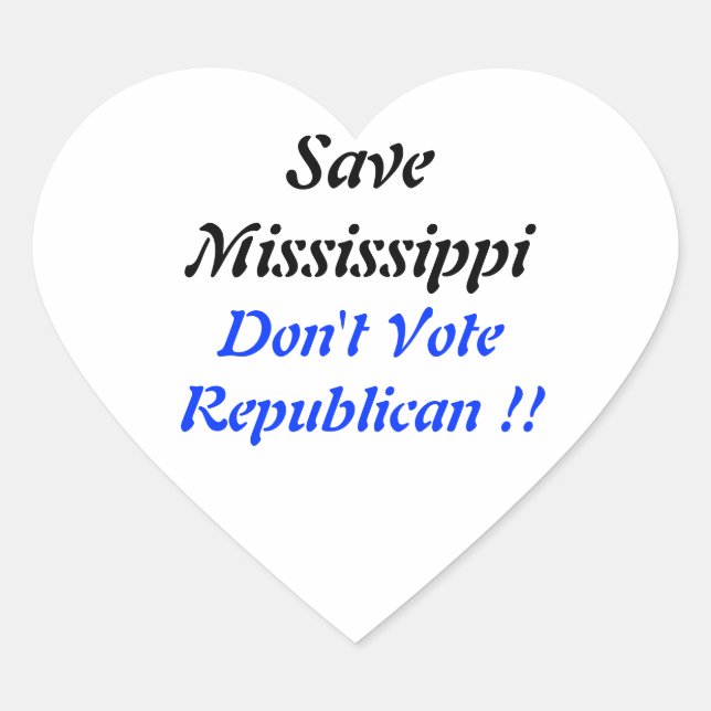 Save MS Heart Blue Heart Sticker (Front)