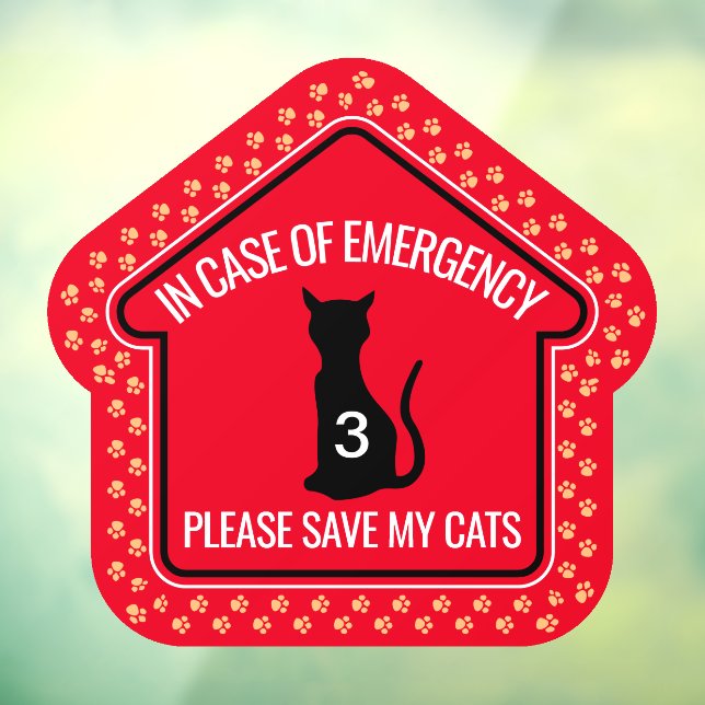 Save My Cats Safety Alert Custom First Responder  (Sheet 3)