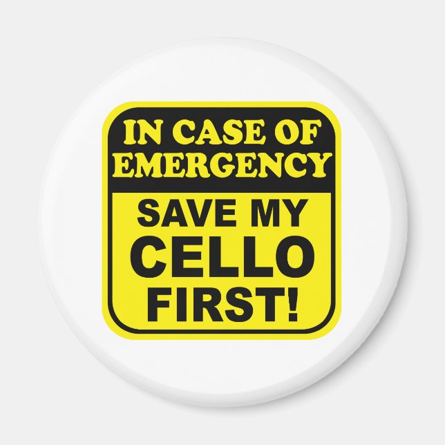 Save My Cello Magnet (Front)
