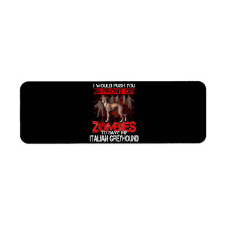 Save My Italian Greyhound Dog In Front Of Zombies