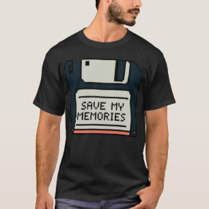 Save My Memories Retro Floppy Disc - Vintage Lover T-Shirt