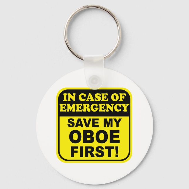 Save My Oboe Key Ring (Front)