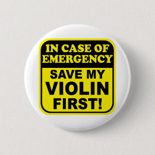 Save My Violin 6 Cm Round Badge