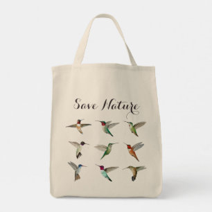 Save Nature North American Hummingbirds Tote Bag