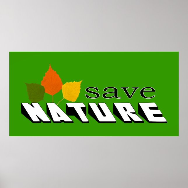 Save nature poster (Front)