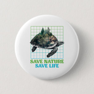 Save Nature protected species Environment Copy Cop 6 Cm Round Badge