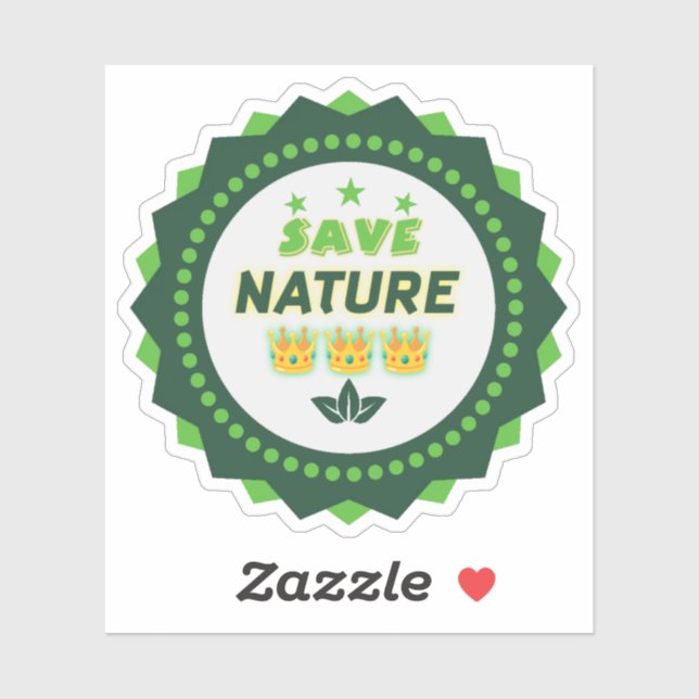 Save Nature Vinyl Sticker (Sheet)