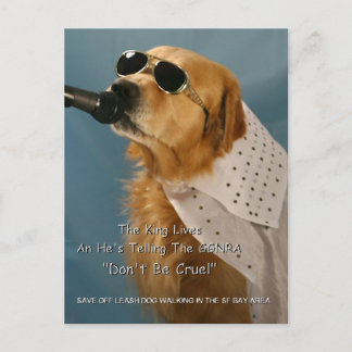 Save Off-Leash Dog Walking Congresswoman Pelosi Postcard