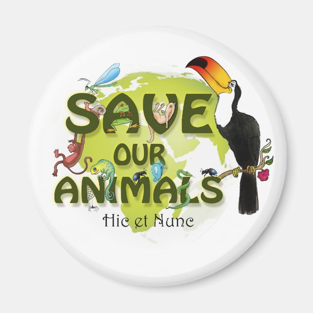 Save our Animals Magnet (Front)