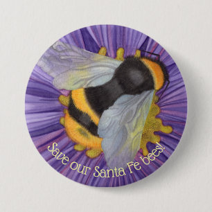 Save Our Bees Personalised Button